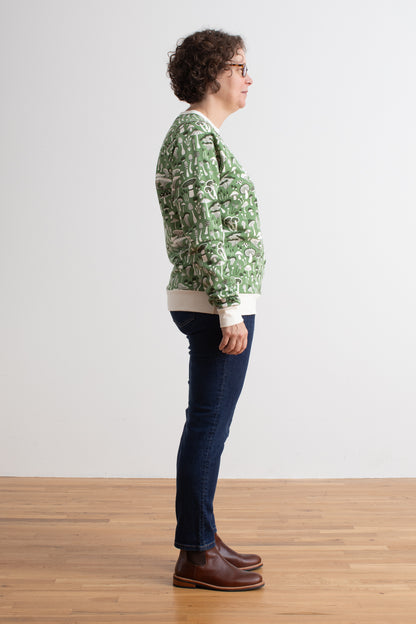 Adult Sweatshirt - Fungi Green