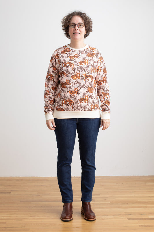 Adult Sweatshirt - Dreaming Tigers Pink