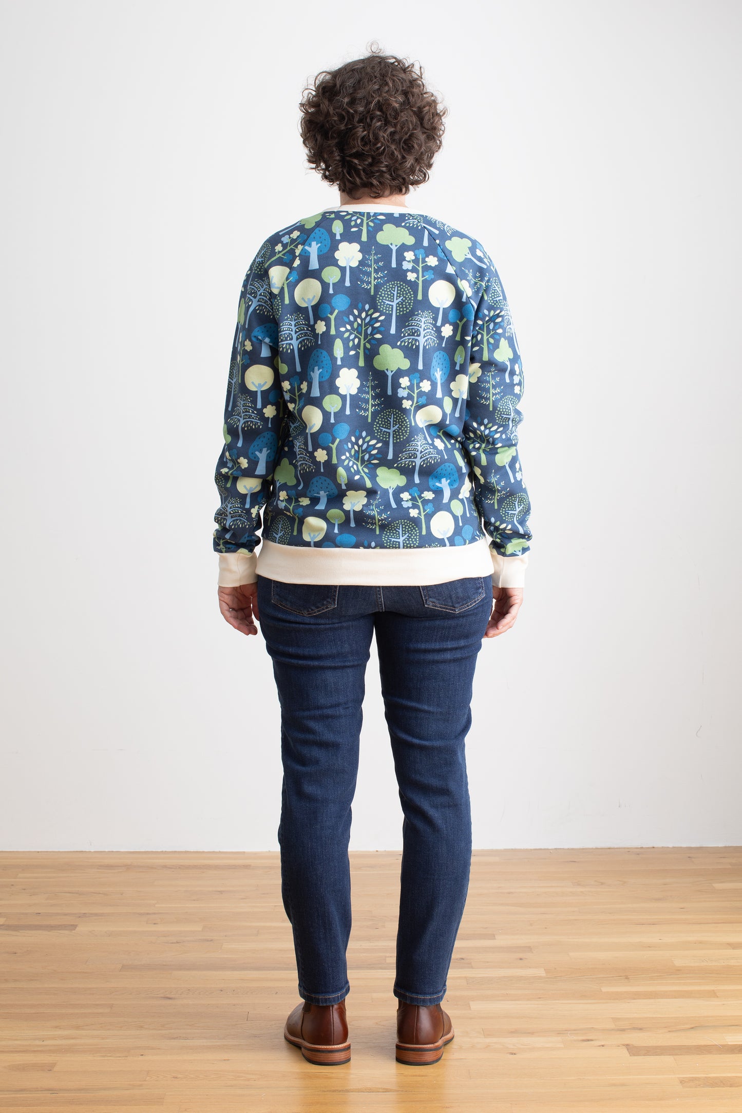 Adult Sweatshirt - Trees Navy