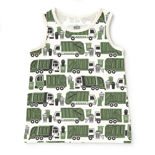 Baby Tank Top - Garbage & Recycling Green