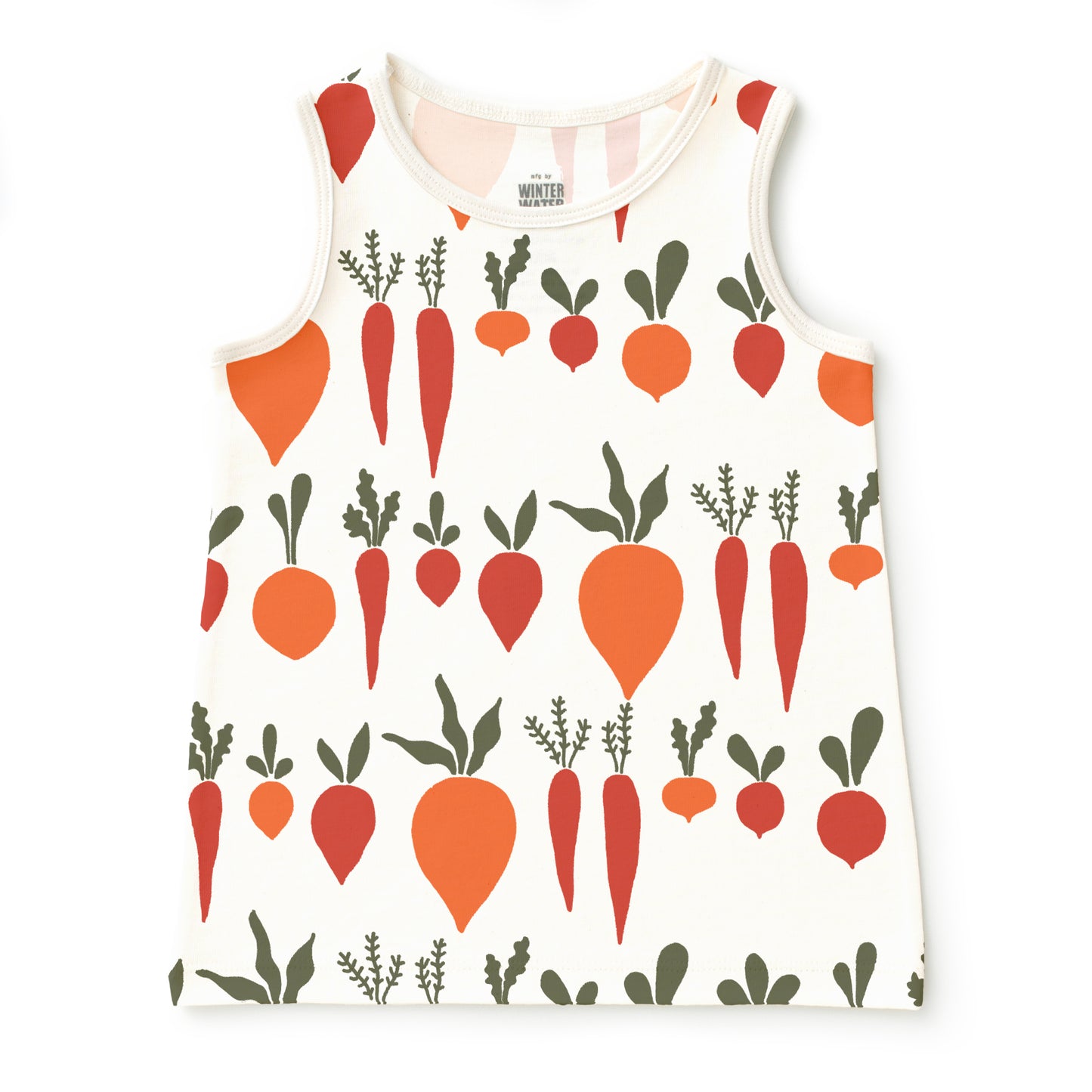 Baby Tank Top - Root Vegetables Natural