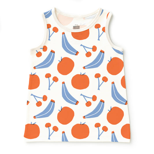 Baby Tank Top - Yummy Fruit Blue & Orange