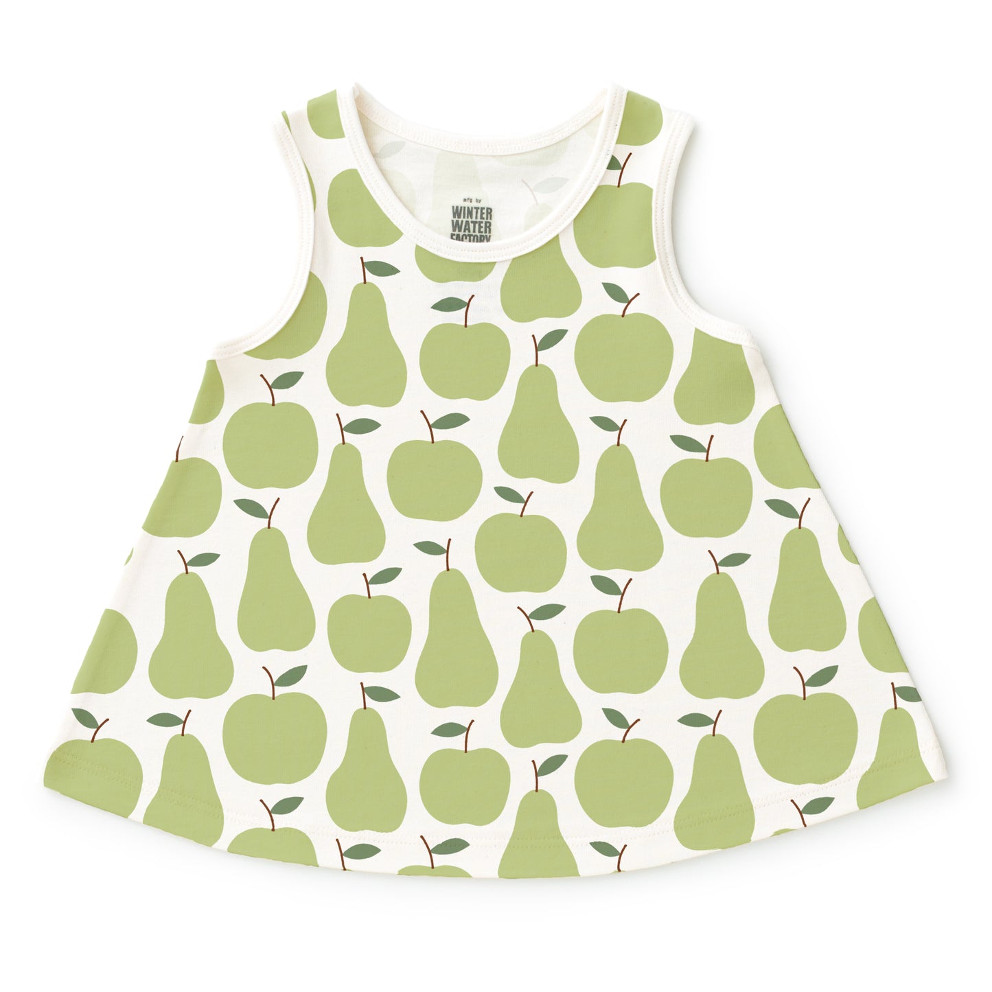 Iris Baby Tunic - Apples & Pears Green