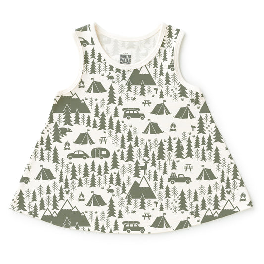 Iris Baby Tunic - Campground Forest Green