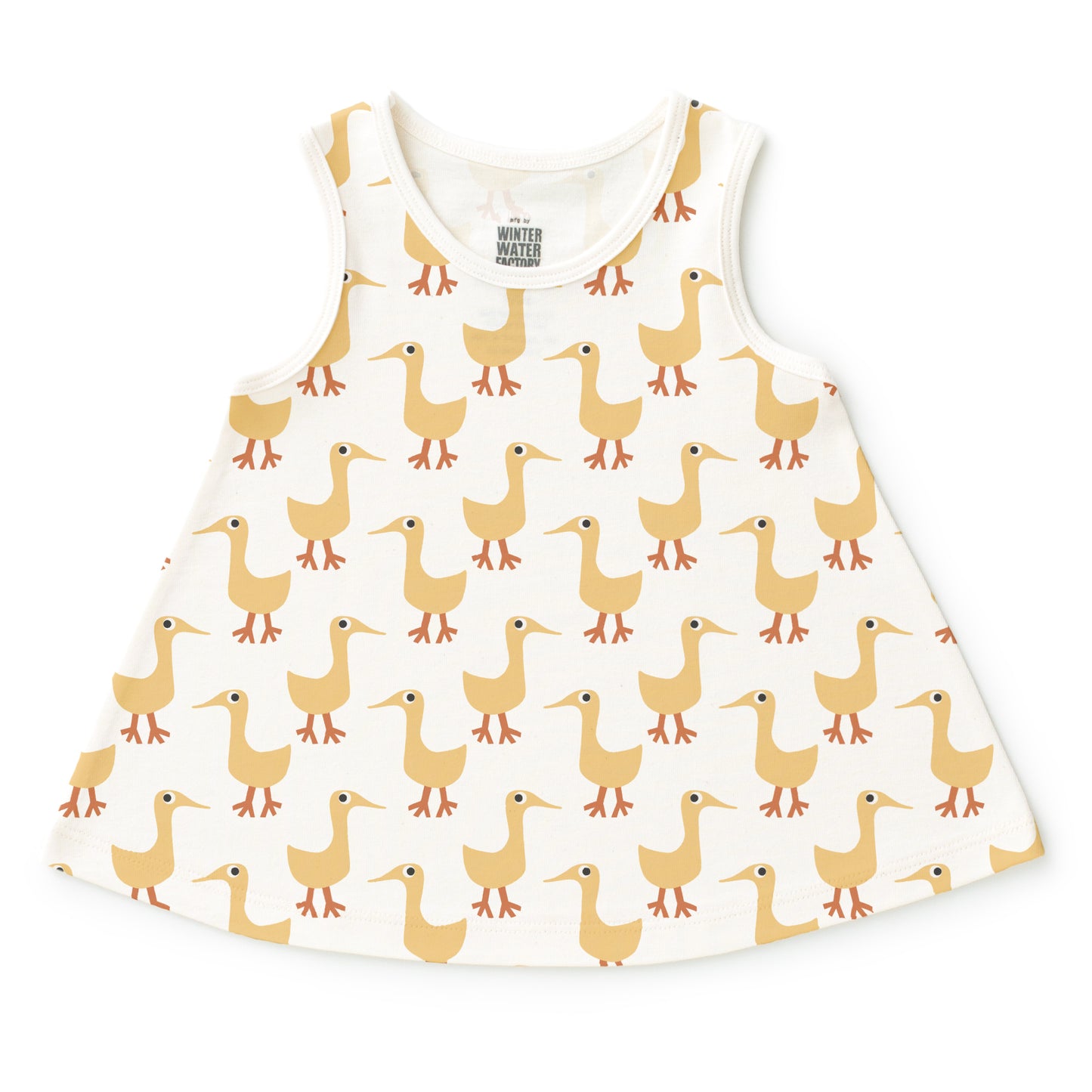 Iris Baby Tunic - Ducks Yellow