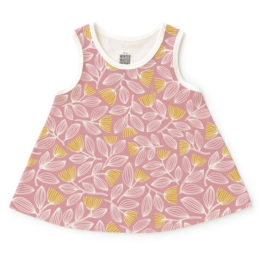 Iris Baby Tunic - Holland Floral Dusty Pink & Yellow