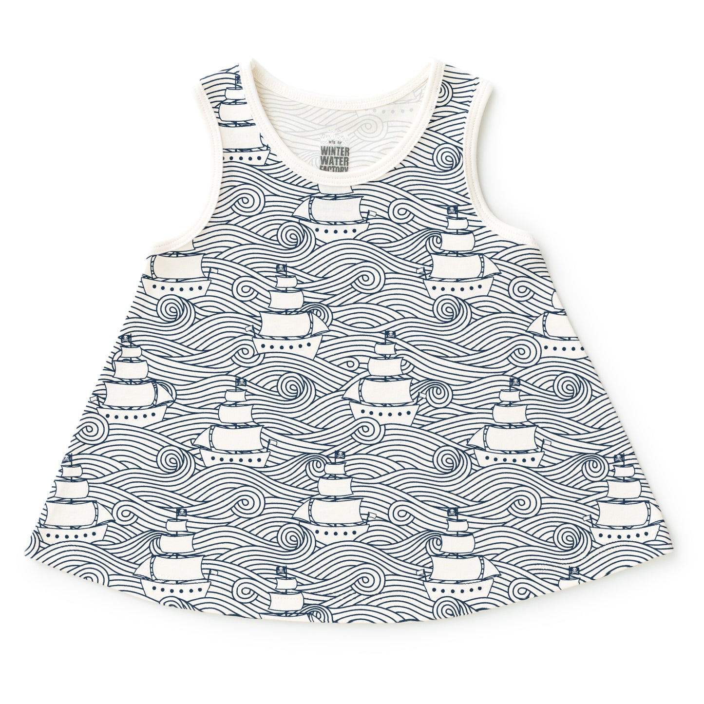 Iris Baby Tunic - High Seas Navy