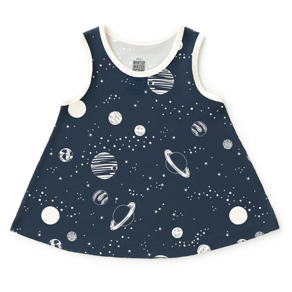 Iris Baby Tunic - Planets Night Sky