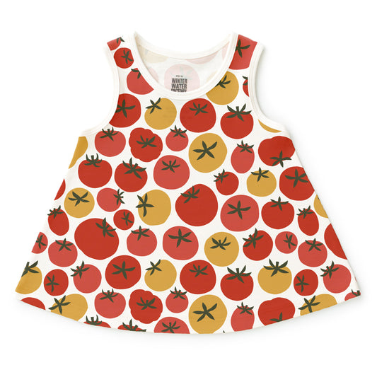 Iris Baby Tunic - Tomatoes Red & Yellow