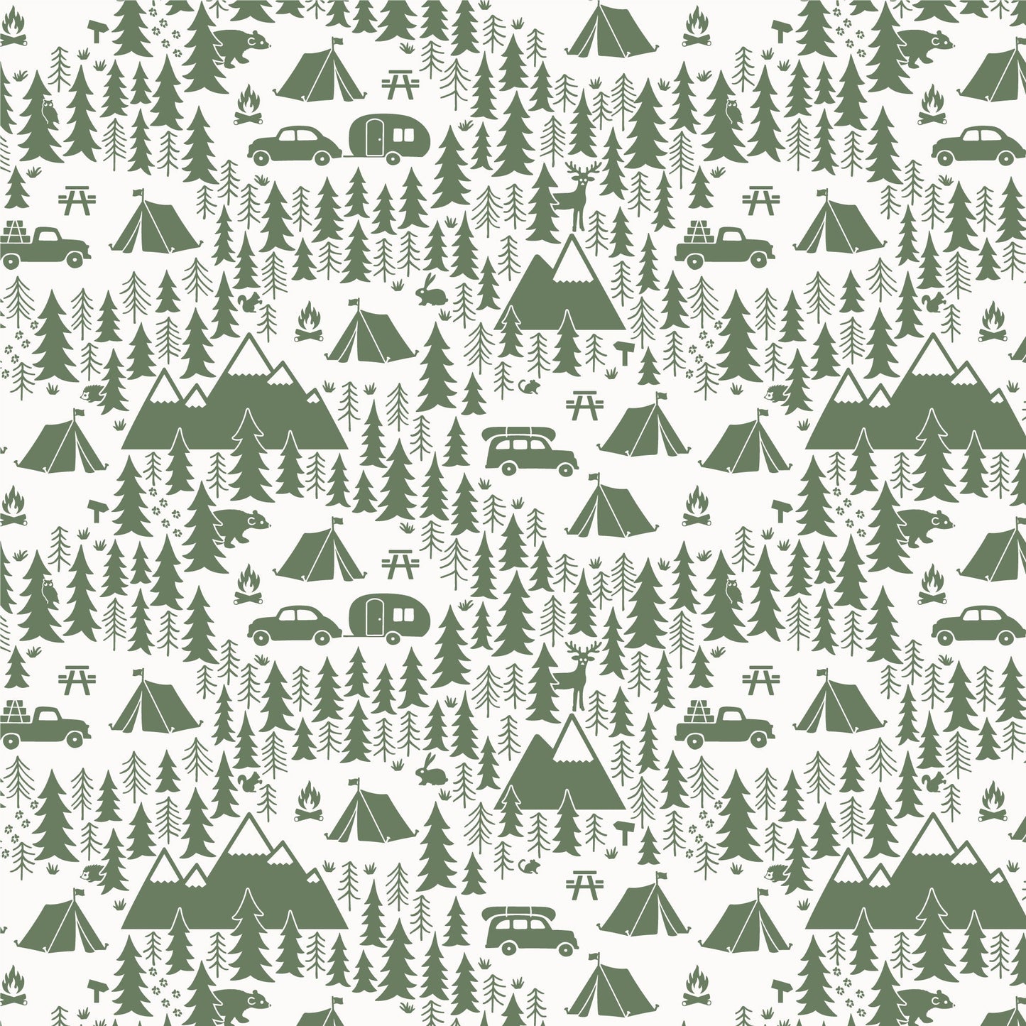Baby Tank Top - Campground Forest Green