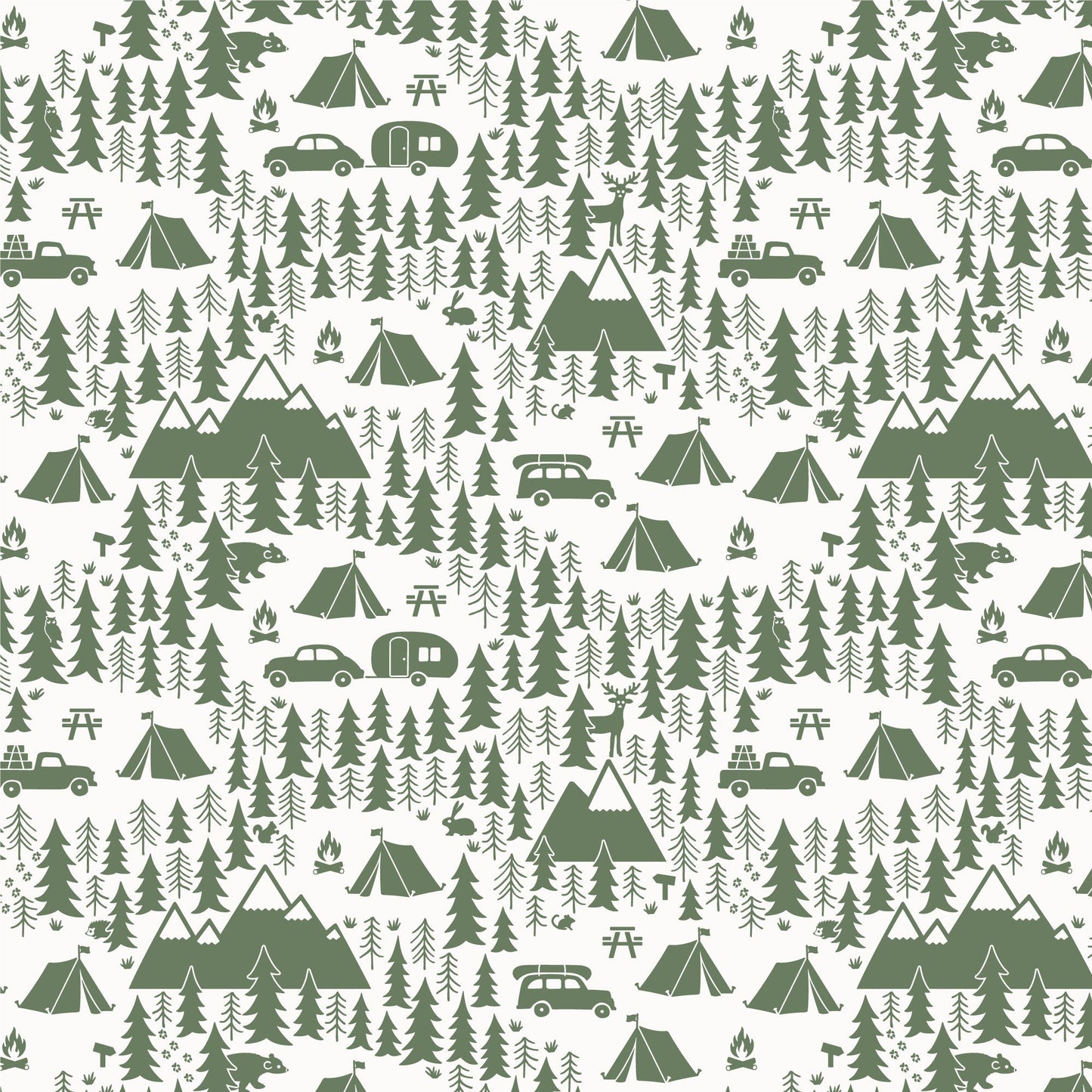 Short-Sleeve Lap Tee - Campground Forest Green - Pretty Much Perfect