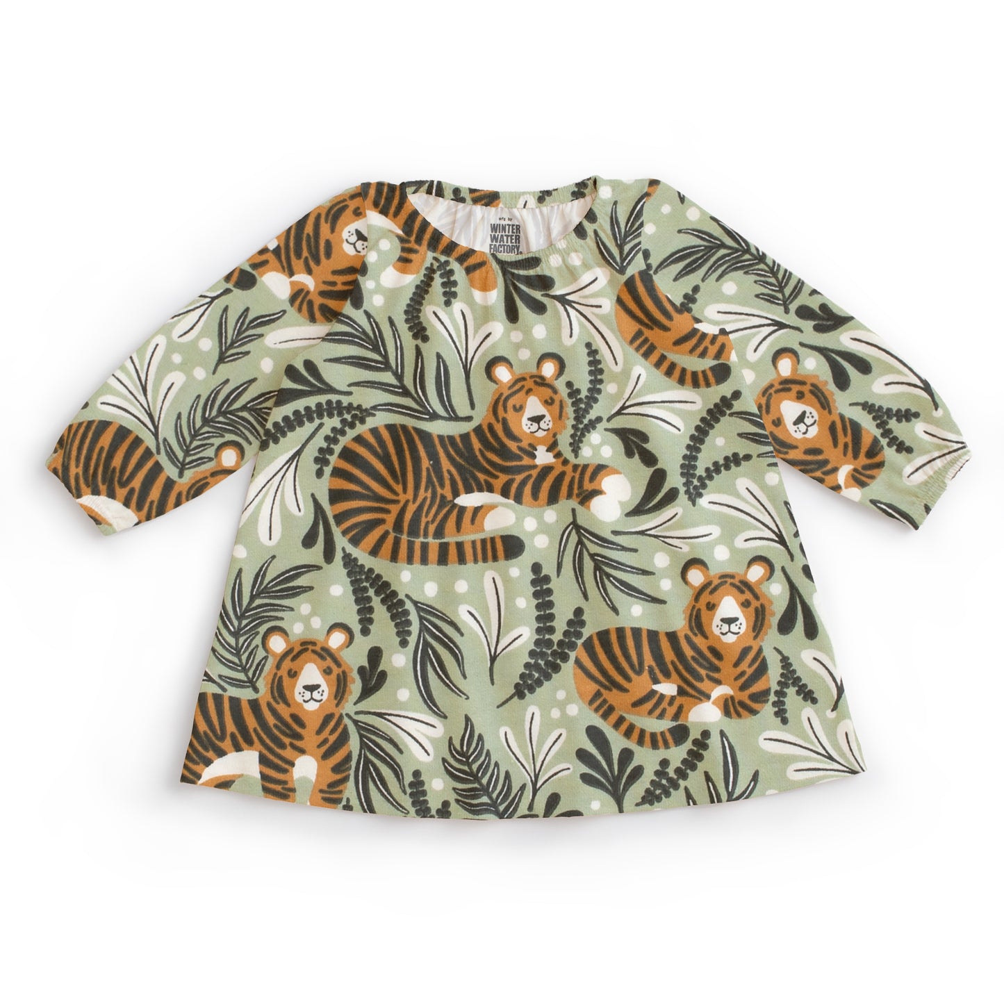 Cedar Baby Dress - Dreaming Tigers Green