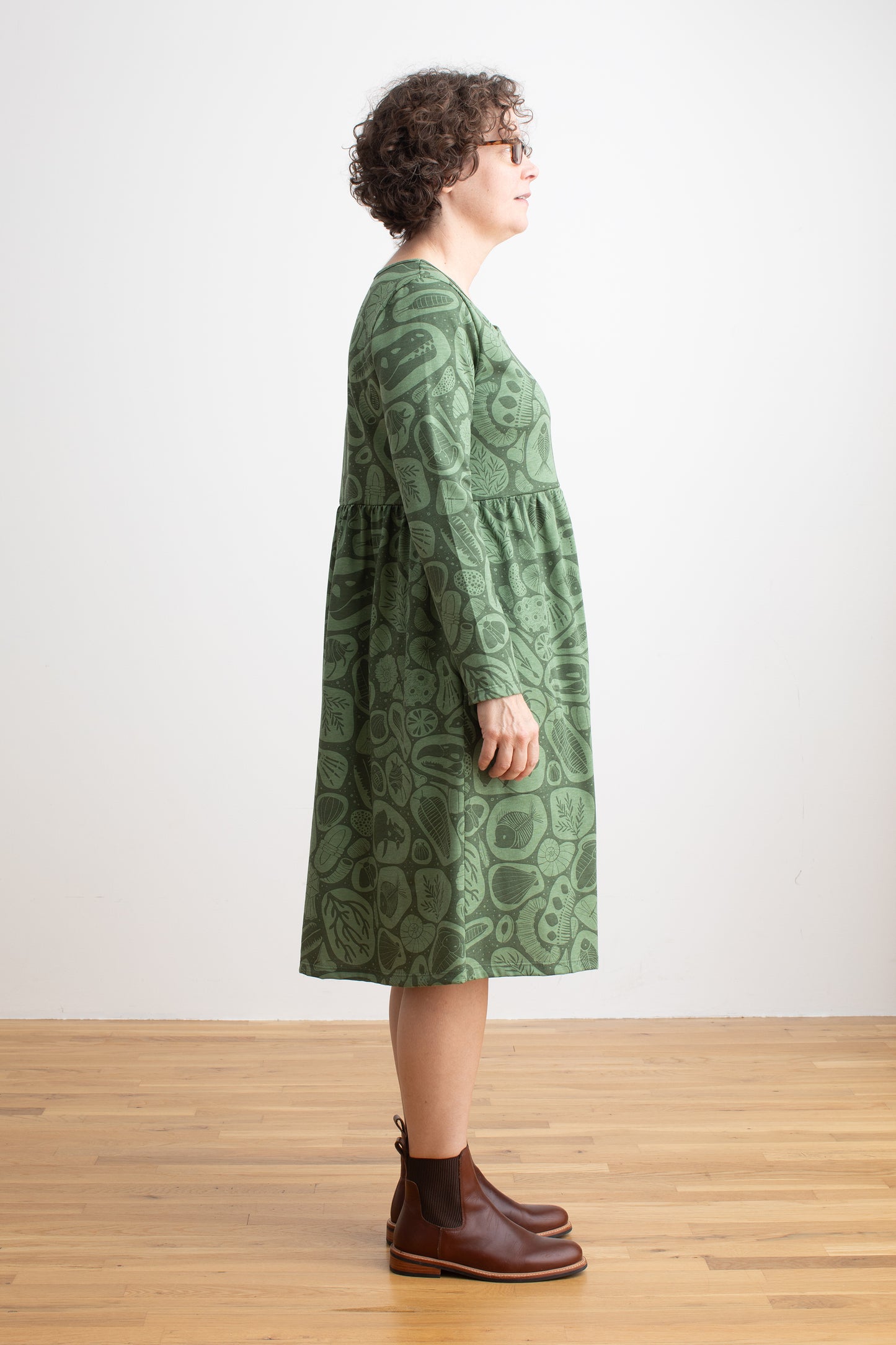 Women's Copenhagen Dress - Fossils Green