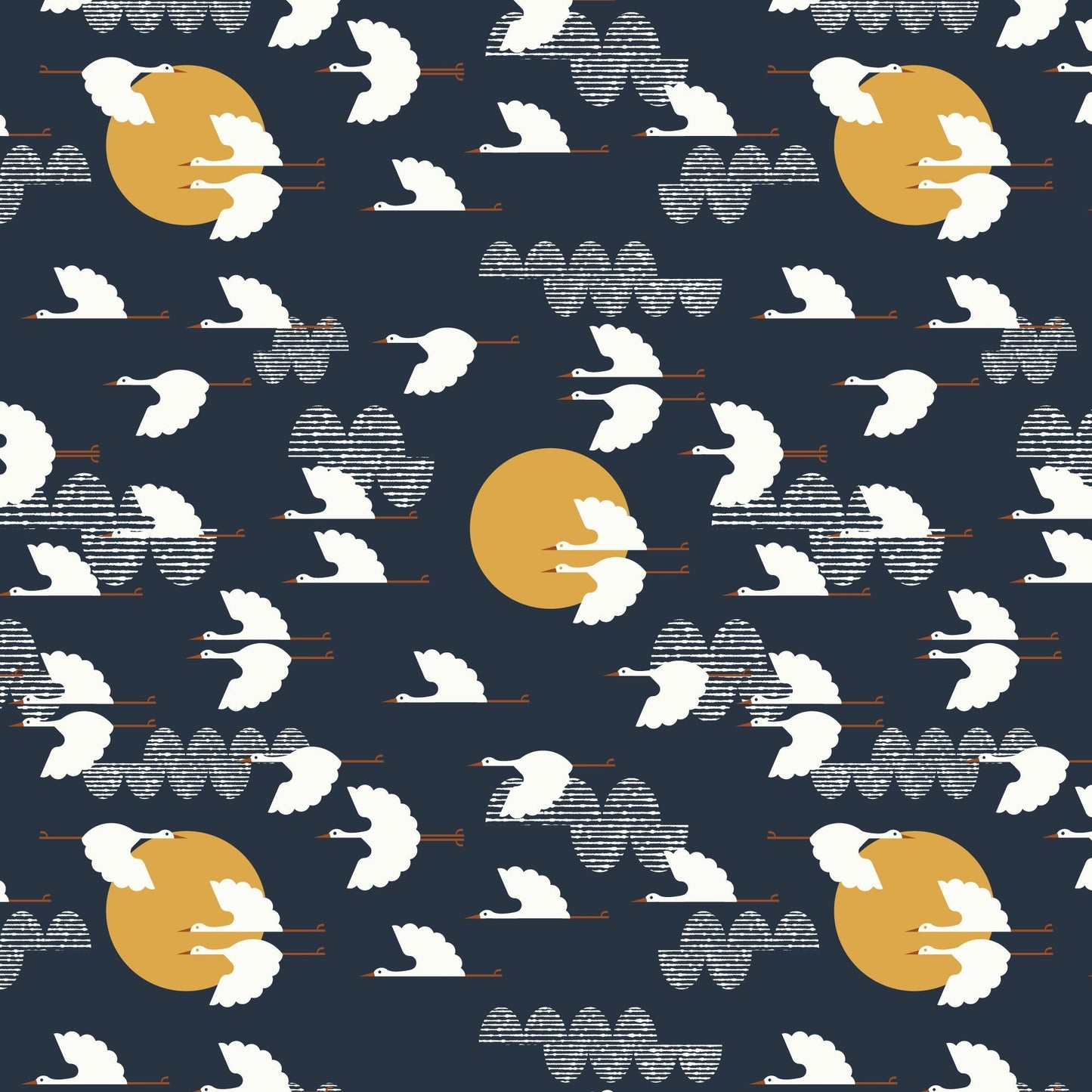 Short-Sleeve Lap Tee - Cranes Night Sky - Pretty Much Perfect