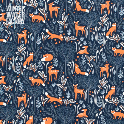 Harem Pants - Deer & Foxes Night Sky