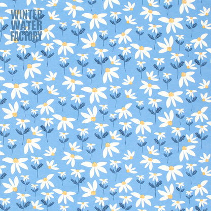 Alberta Dress - Daisies Blue