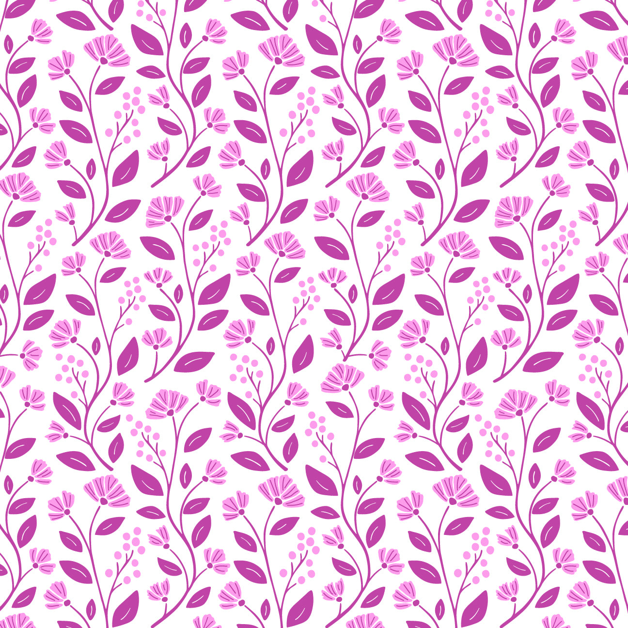 Fitted Crib Sheet - Flower Vines Orchid