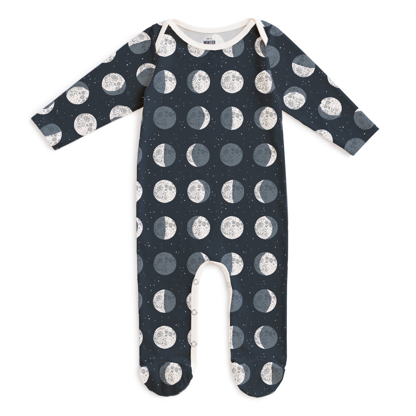 Footed Romper - Moons Night Sky