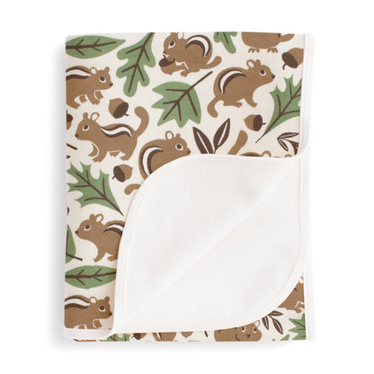 French Terry Blanket - Chipmunks Brown