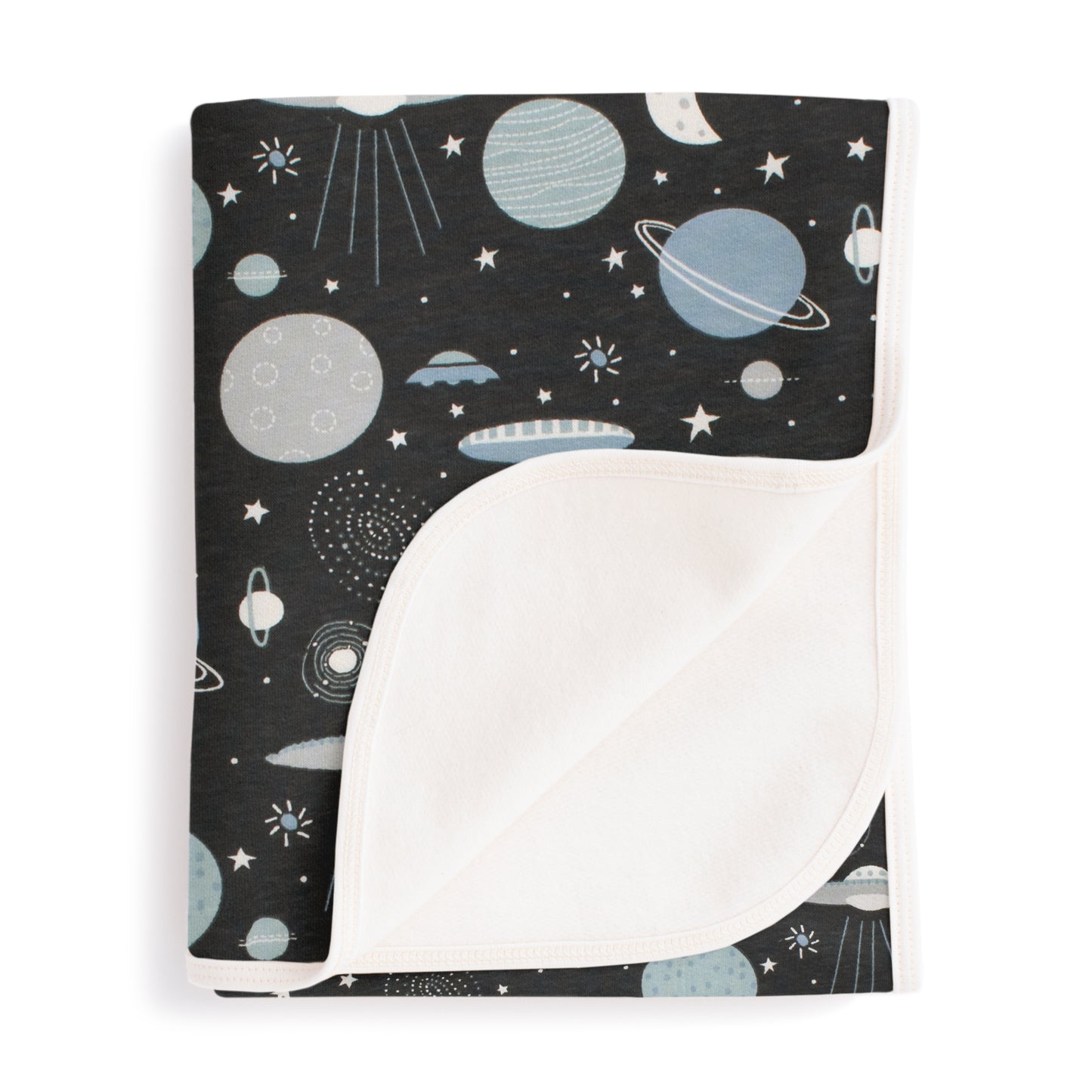 French Terry Blanket - Space Charcoal