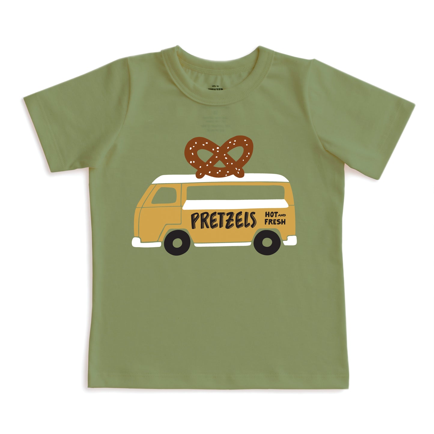 Short-Sleeve GRAPHIC Tee - Pretzel Truck Forest Green