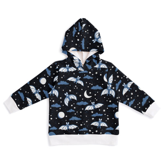 Hoodie - Bats Blue & Charcoal