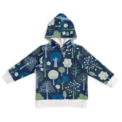 Hoodie - Trees Navy