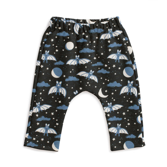 Harem Pants - Bats Blue & Charcoal