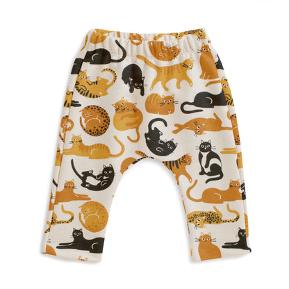 Harem Pants - Cat Friends Gold & Yellow