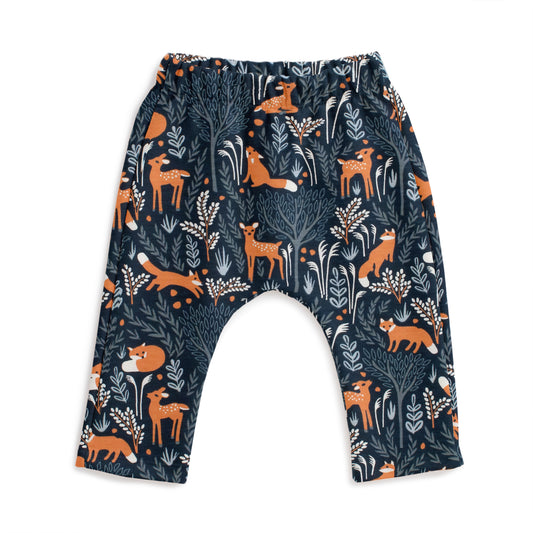 Harem Pants - Deer & Foxes Night Sky