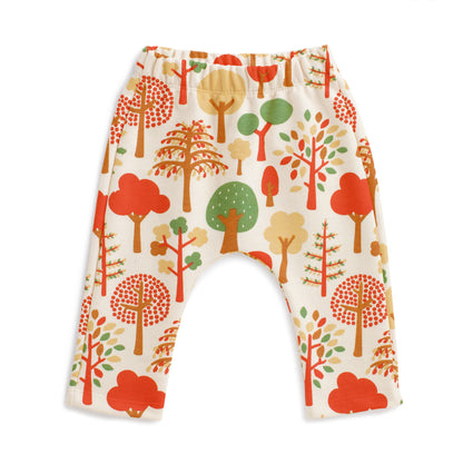 Harem Pants - Trees Green & Orange