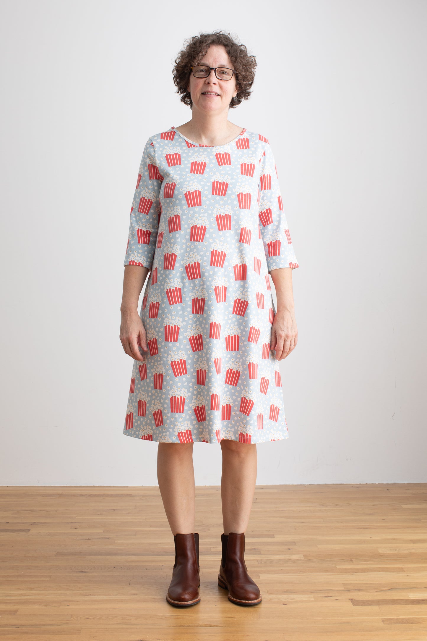 Women's Helsinki Dress - Popcorn Sky Blue