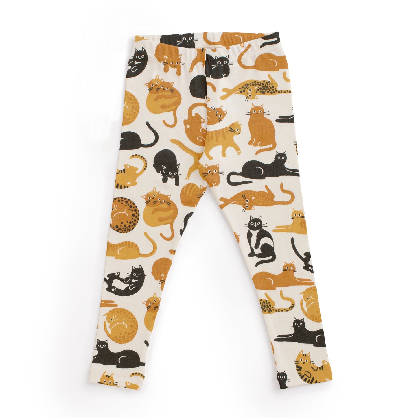 Kids Pajama Set - Cat Friends Gold & Yellow