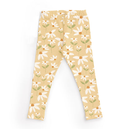 Kids Pajama Set - Daisies Yellow