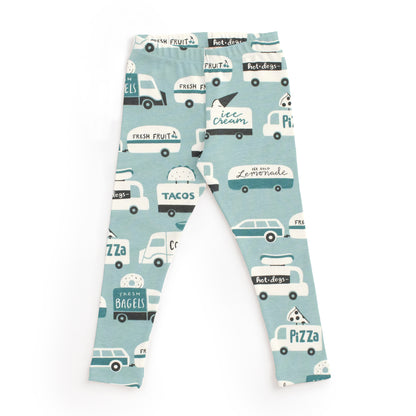 Kids Pajama Set - Food Trucks Surf Blue