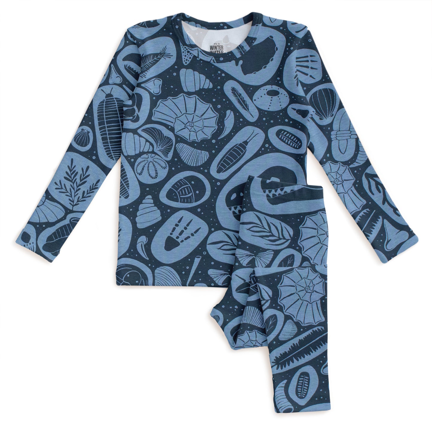 Kids Pajama Set - Fossils Night Sky