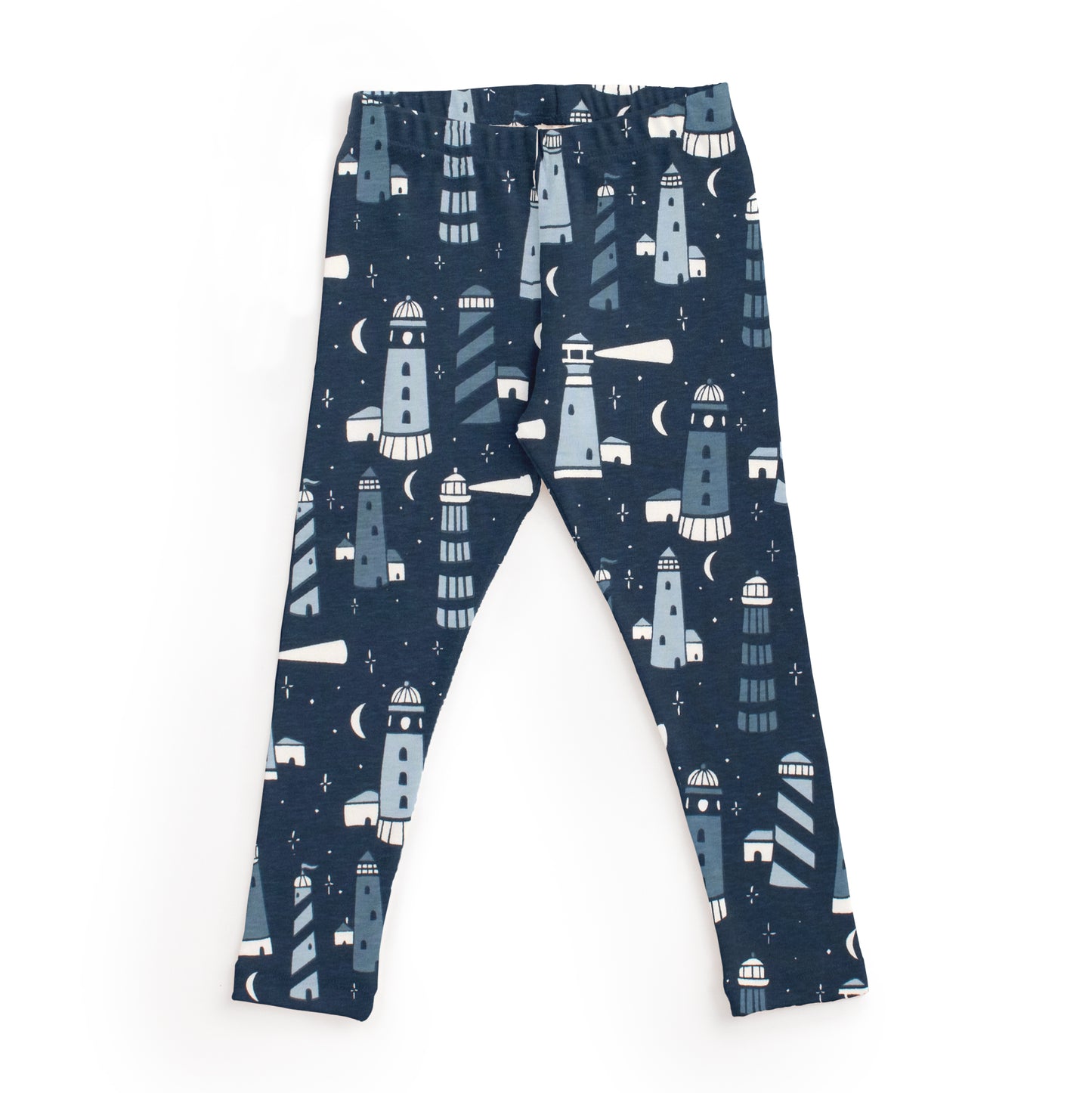 Kids Pajama Set - Lighthouses Night Sky