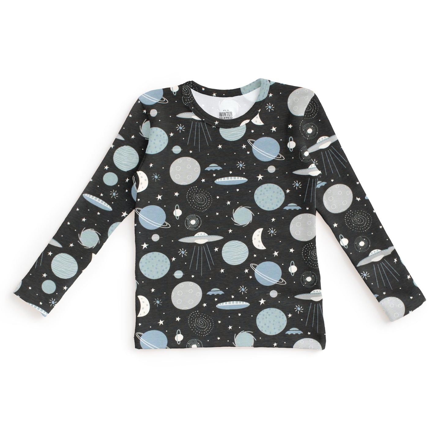 Kids Pajama Set - Space Charcoal