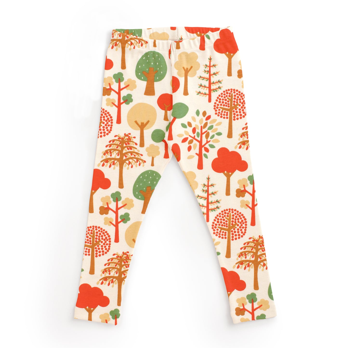 Kids Pajama Set - Trees Green & Orange