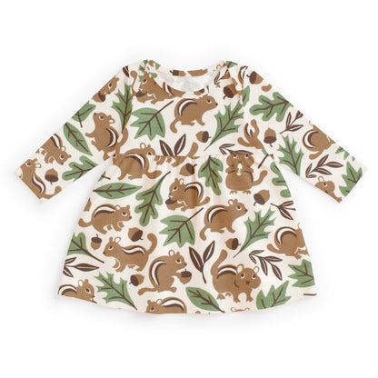 Lausanne Baby Dress - Chipmunks Brown