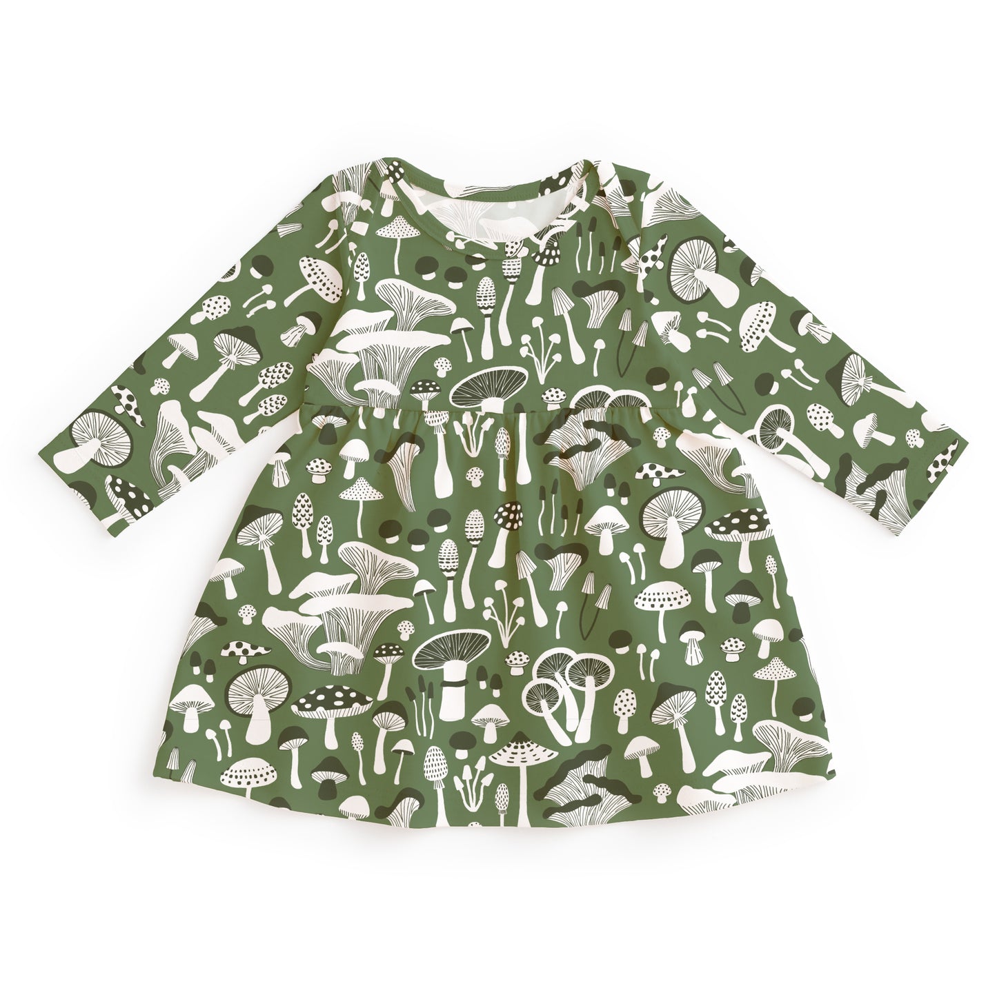 Lausanne Baby Dress - Fungi Green