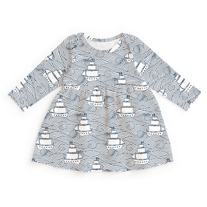 Lausanne Baby Dress - High Seas Navy