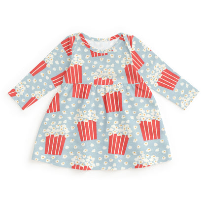 Lausanne Baby Dress - Popcorn Sky Blue