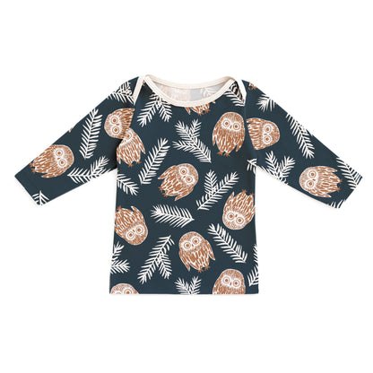 Long-Sleeve Lap Tee - Owls Night Sky - Pretty Much Perfect