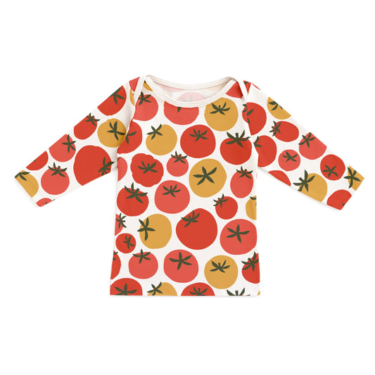 Long-Sleeve Lap Tee - Tomatoes Red & Yellow - Pretty Much Perfect