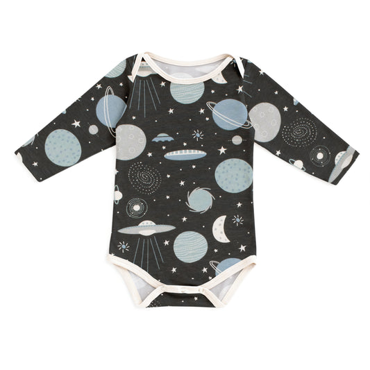 Long-Sleeve Snapsuit - Space Charcoal