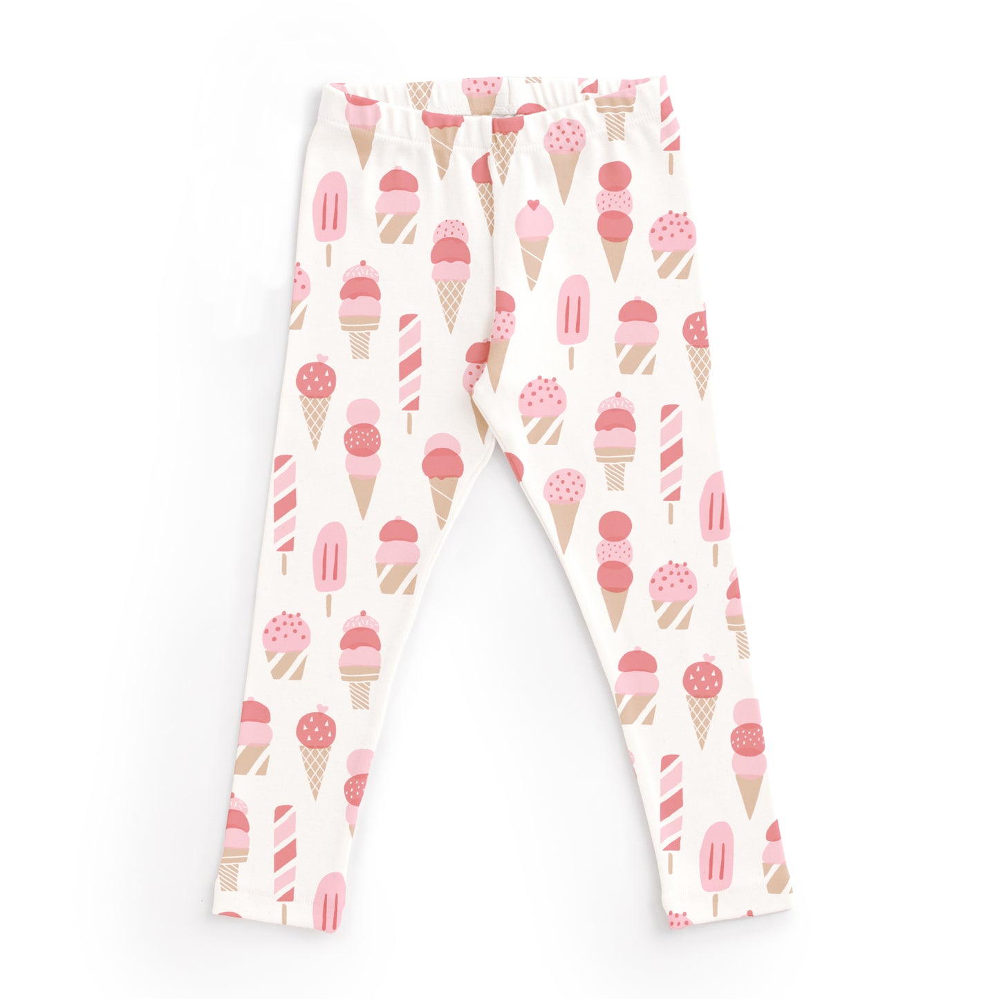 Kids Pajama Set - Ice Cream Red & Pink