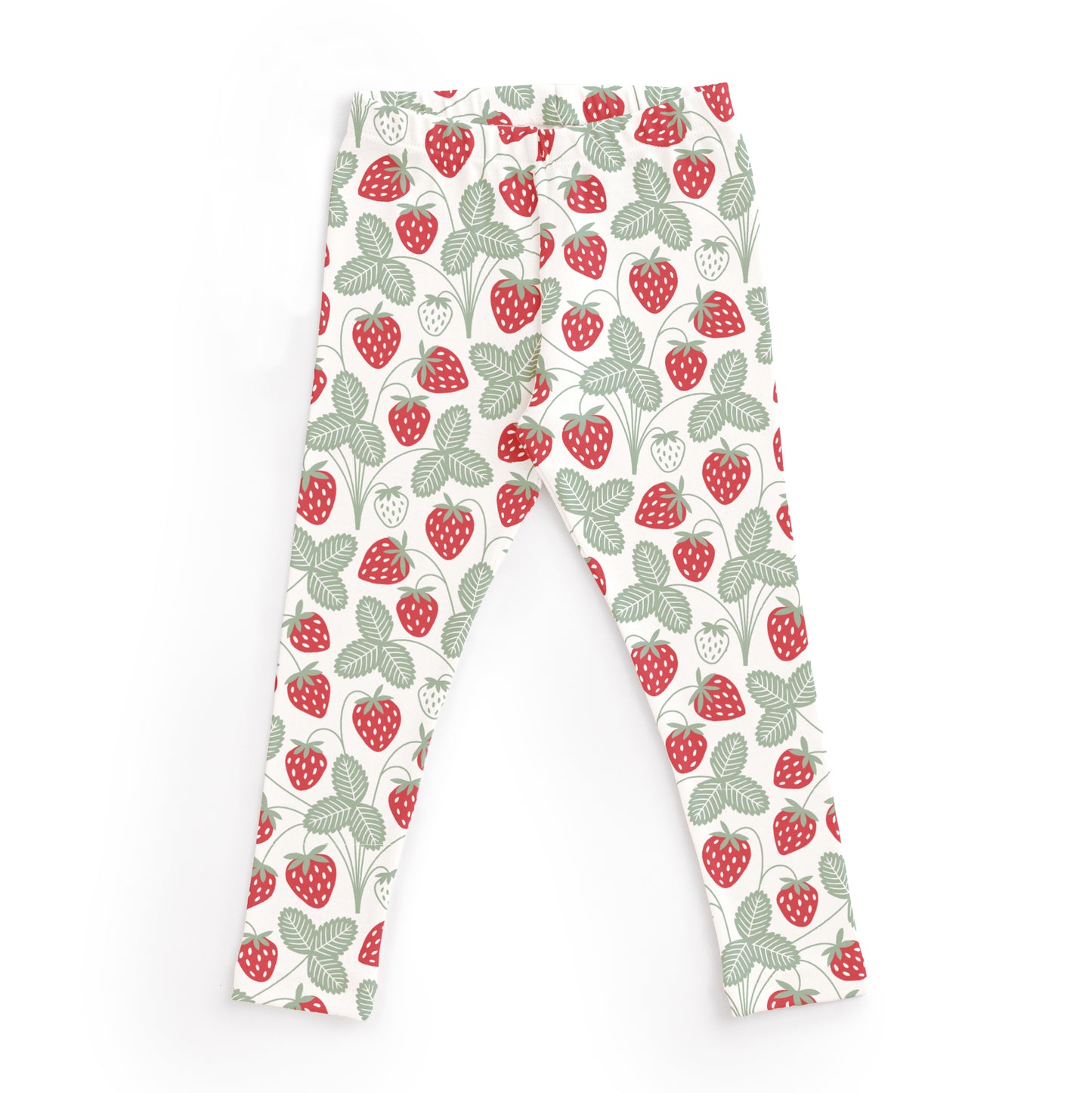 Kids Pajama Set - Strawberries Red & Green