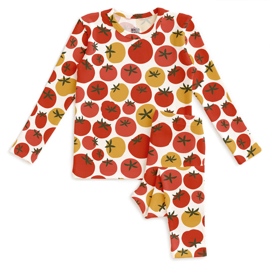 Kids Pajama Set - Tomatoes Red & Yellow