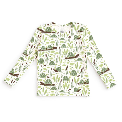 Kids Pajama Set - Turtles Green